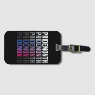 Pride Demon Bisexual Bi Pride Month LGBTQ Gay Lesb Luggage Tag