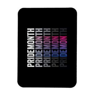 Pride Demon Bisexual Bi Pride Month LGBTQ Gay Lesb Magnet