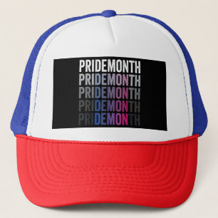 Pride Demon Bisexual Bi Pride Month LGBTQ Gay Lesb Trucker Hat