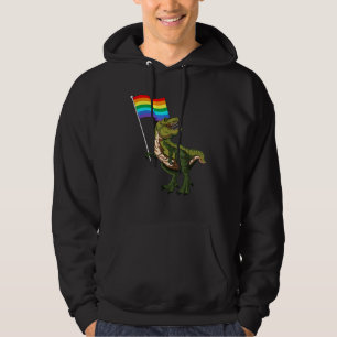 Pride Dinosaur Lgbt Gay Lesbian Transgender Trans Hoodie