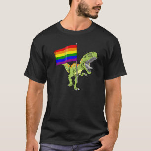 Pride Dinosaur Lgbt Gay Lesbian Transgender Trans  T-Shirt