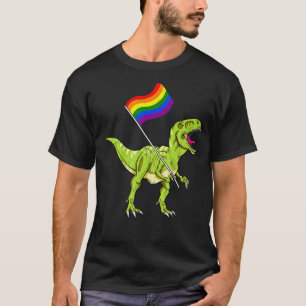 Pride Dinosaur LGBT Gay Lesbian Transgender Trans T-Shirt