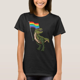 Pride Dinosaur Lgbt Gay Lesbian Transgender Trans T-Shirt