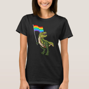Pride Dinosaur Lgbt Gay Lesbian Transgender Trans  T-Shirt