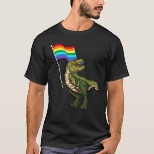 Pride Dinosaur Lgbt Gay Lesbian Transgender Trans T-Shirt