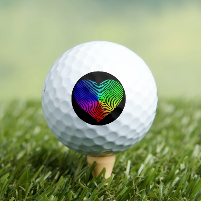  PRIDE Fingerprint Golf Balls (Insitu Tee)