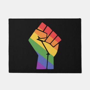 Pride Fist LGBT Design for Equality Doormat
