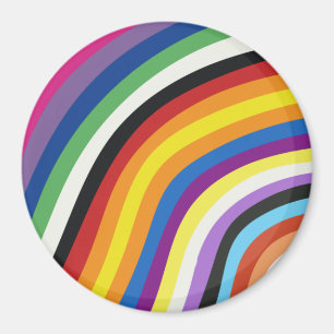 Pride Flag Colorful Stripes Pattern Magnet