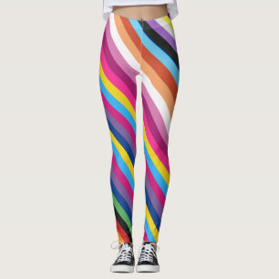 Pride Flag Colour Stripes Pattern Leggings