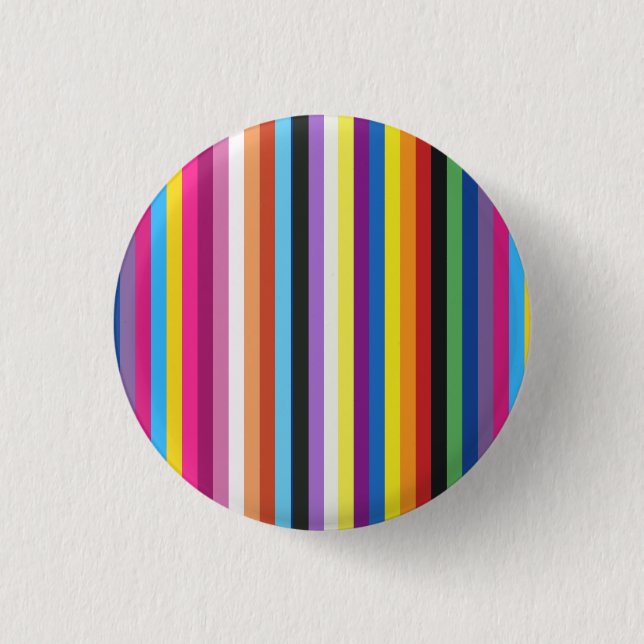 Pride Flag Colourful Stripes Pattern 3 Cm Round Badge (Front)