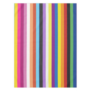 Pride Flag Colourful Stripes Pattern Tablecloth