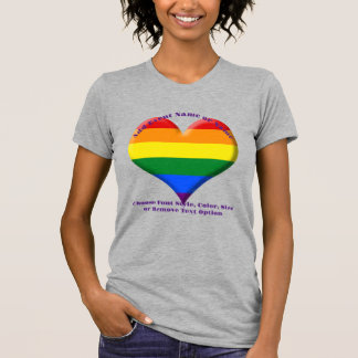 Pride Flag Heart T-Shirt