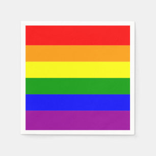 Pride Flag LGBTQIA+ Rainbow Colours Napkin