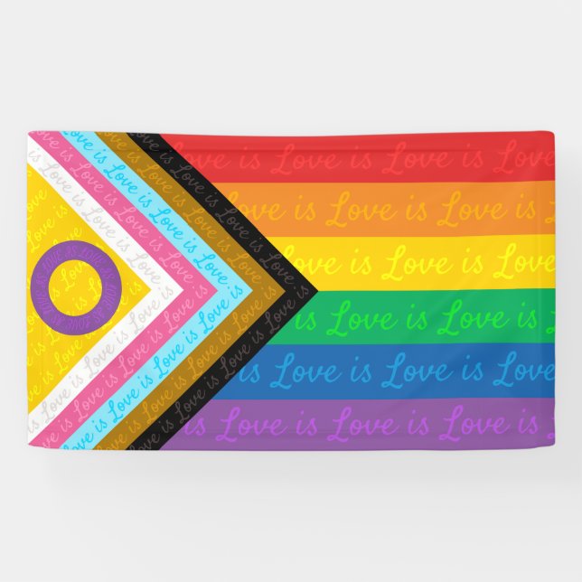 Pride Flag Love is Love Banner (Horizontal)