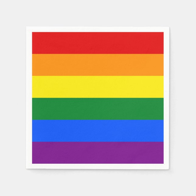Pride Flag Napkin Serviettes (Front)
