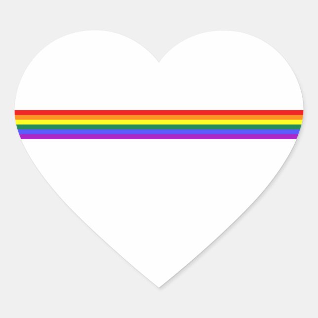 Pride flag rainbow custom sticker (Front)