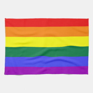 Pride flag rainbow towel