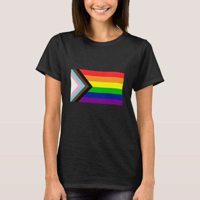 Pride Flag Reboot - trans and POC inclusive T-Shirt (Front)