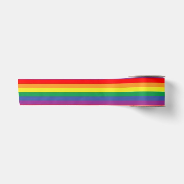 Pride Flag Satin Ribbon (Front)