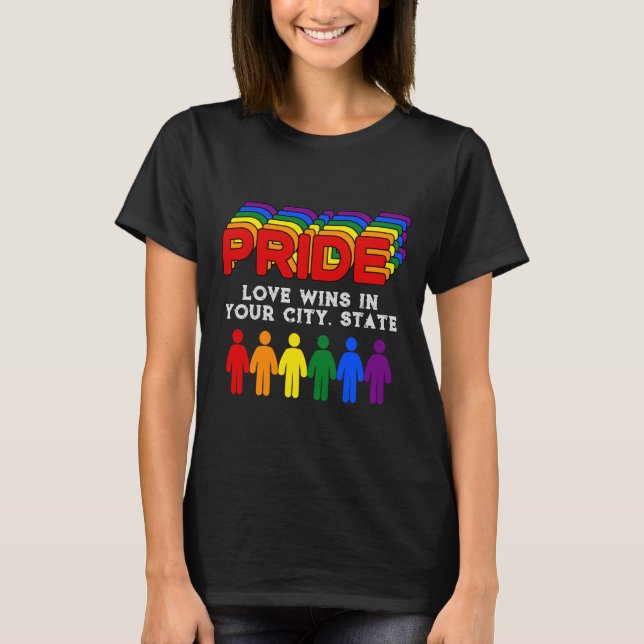 PRIDE Flag  T-Shirt (Front)