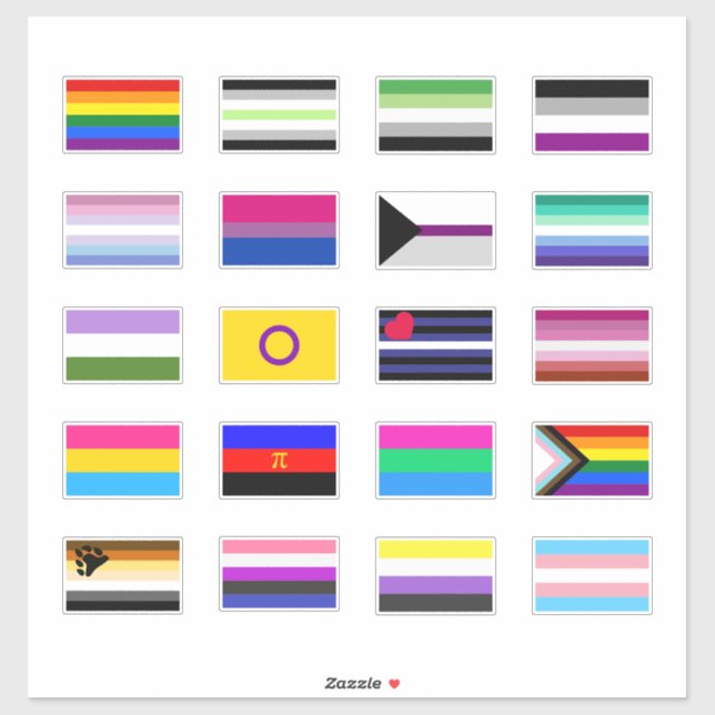 Pride Flags Sticker Set (Sheet)