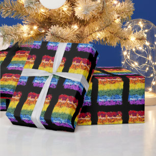 Pride Flowers Happy Anniversary Wrapping Paper