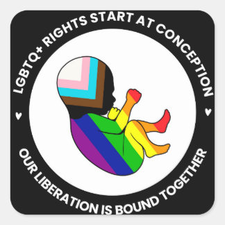 Pride Foetus Stickers (square)