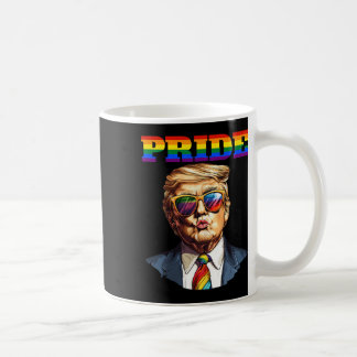 Pride Funny Trump Rainbow Love Is Love Lgbt Gay Le Coffee Mug