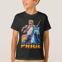 Pride Funny Trump Riding Unicorn Lgbt Gay Lesbian