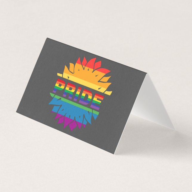 Pride-gay lgbtq queer rainbow sunflower  (Front)