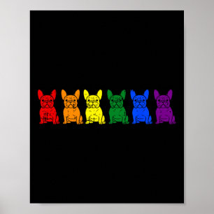 Pride Gay Pride Lgbt-q Ally Dog Puppy Lover Poster