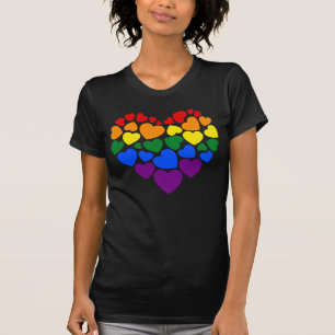 Pride- gay rainbow color heart for love T-Shirt
