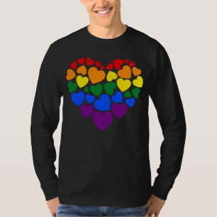 Pride- gay rainbow colour heart for love T-Shirt