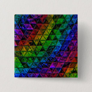 Pride Glass 15 Cm Square Badge