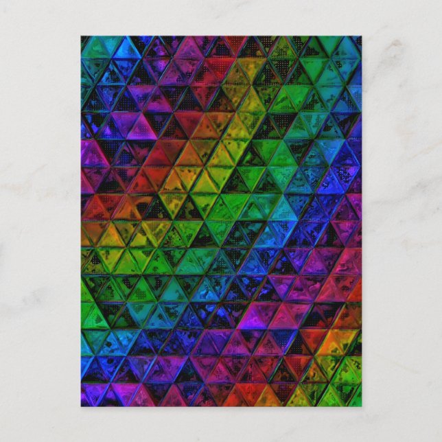 Pride Glass  Announcement Postcard (Front)