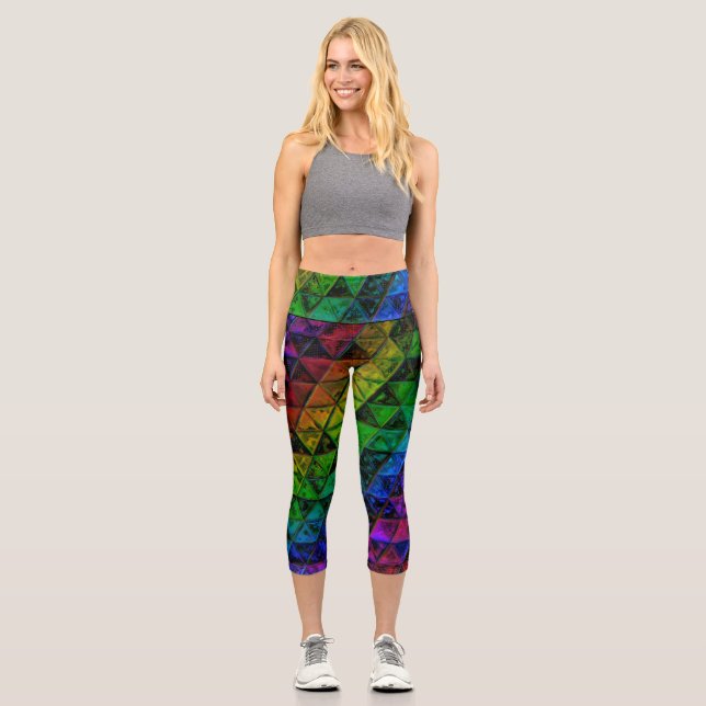 Pride Glass  Capri Leggings (Front)