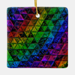 Pride Glass  Ceramic Ornament