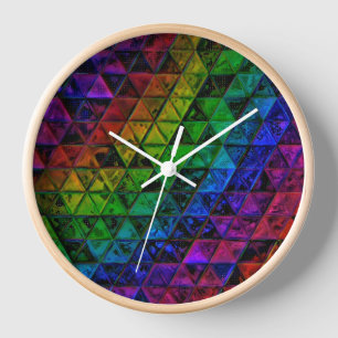 Pride Glass Clock