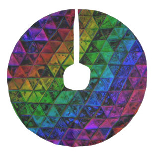 Pride Glass Faux Linen Tree Skirt