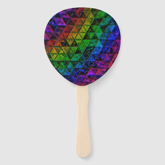Pride Glass  Hand Fan (Front)