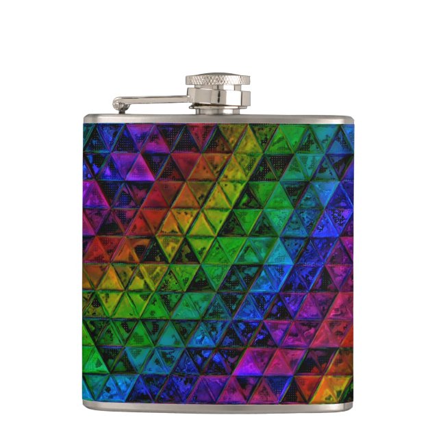 Pride Glass  Hip Flask (Front)
