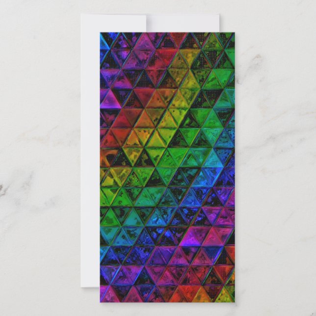 Pride Glass  Holiday Card (Front)