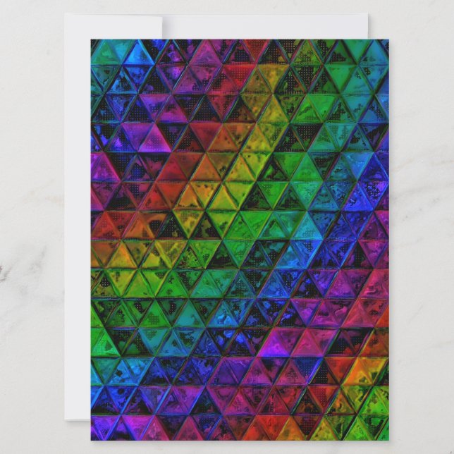 Pride Glass  Holiday Card (Front)