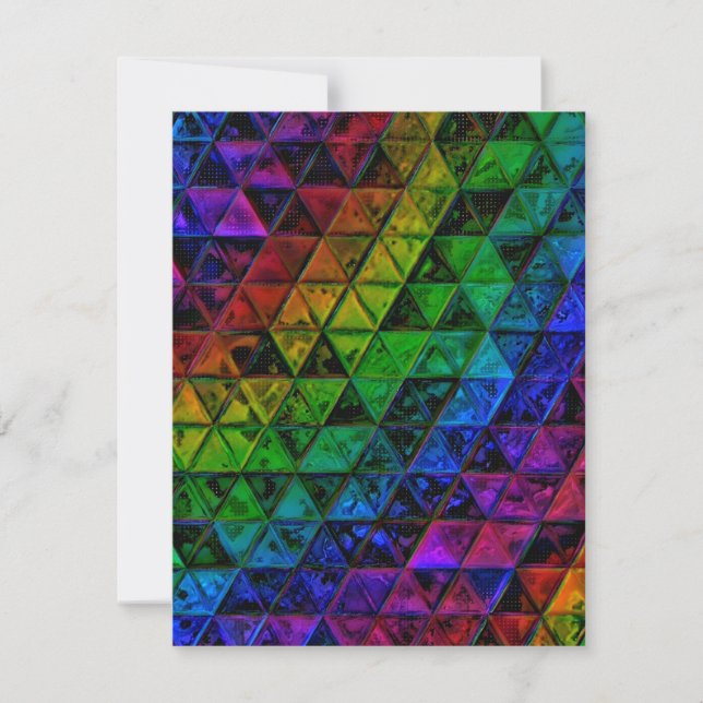 Pride Glass  Holiday Card (Front)