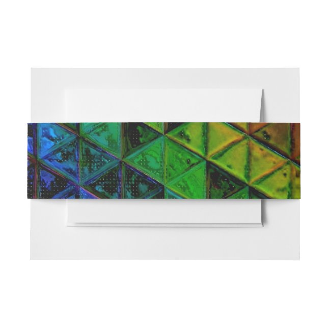 Pride Glass  Invitation Belly Band (Front Example)