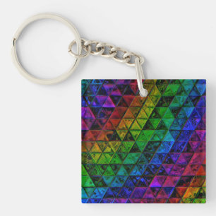 Pride Glass  Key Ring