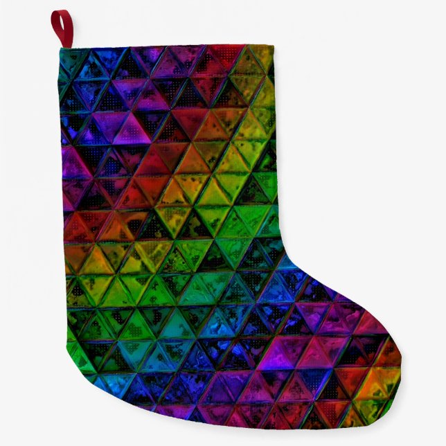 Pride Glass  Large Christmas Stocking (Front)