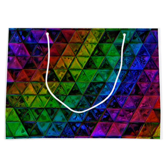 Pride Glass  Large Gift Bag (Front)