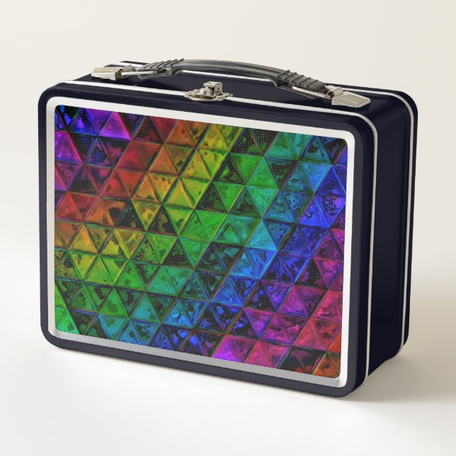Pride Glass  Metal Lunch Box (Front)