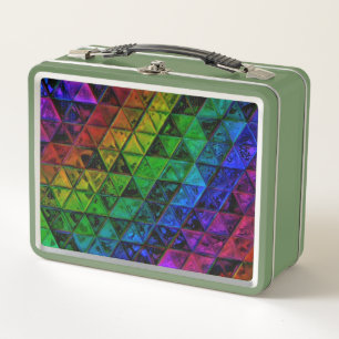 Pride Glass Metal Lunch Box